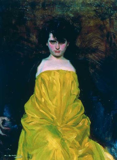 La Sargantain Portrait of Julia Peraire by Ramon Casas i Carbo